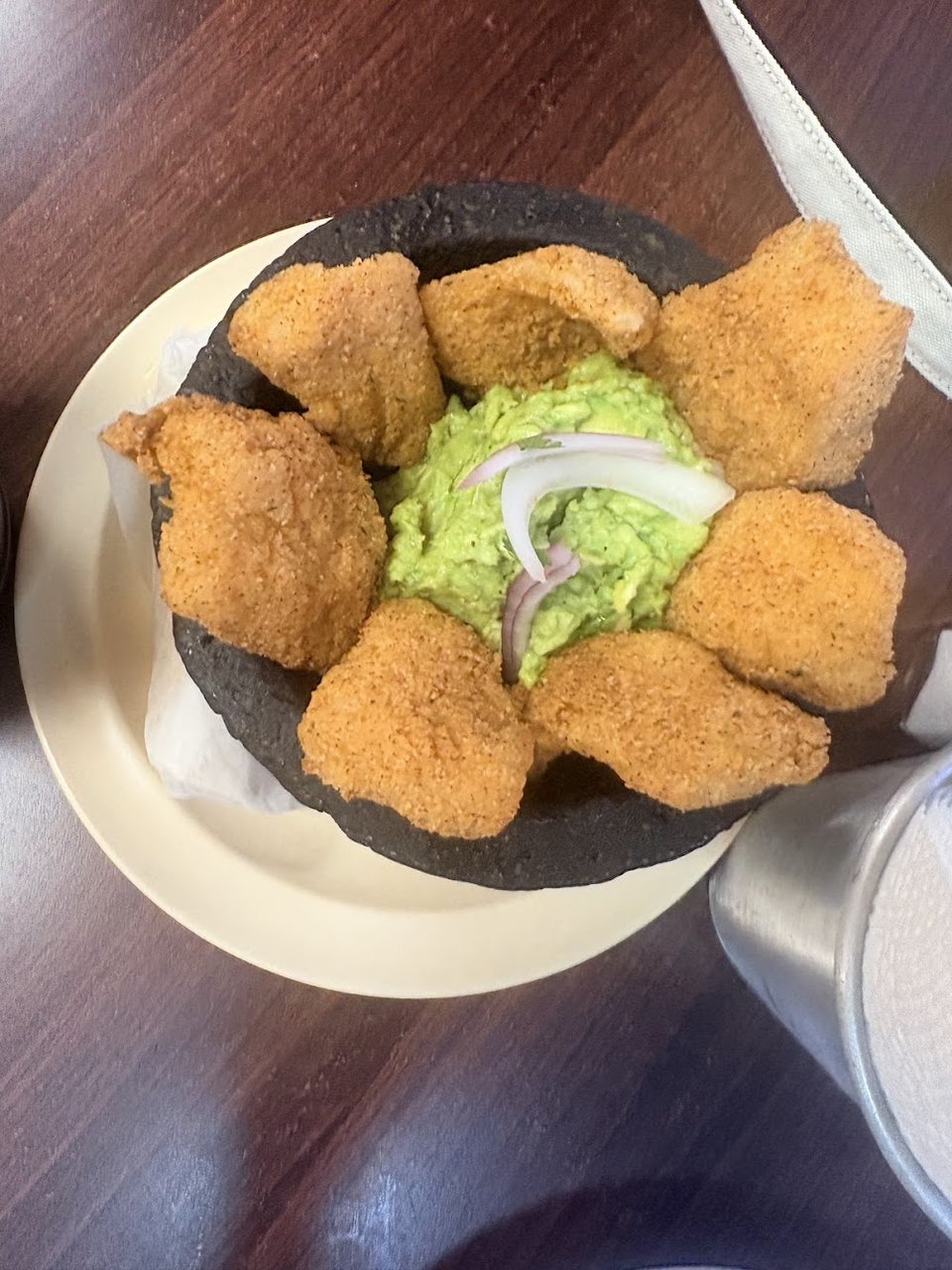 Fried Shrimp with Guacamole